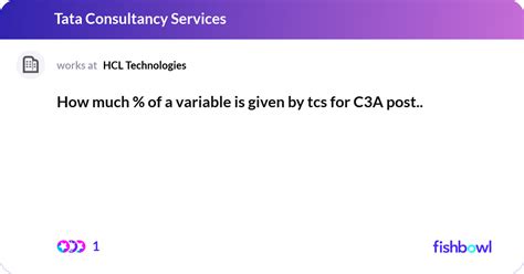 how much variable in tcs