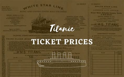 How Much Was A Third Class Ticket On The Titanic In 1912