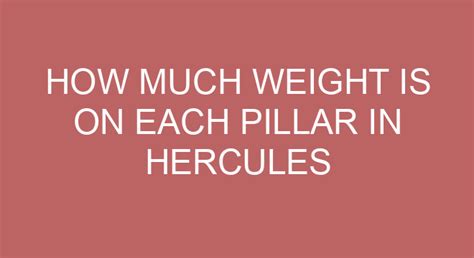how much weight is the hercules hold