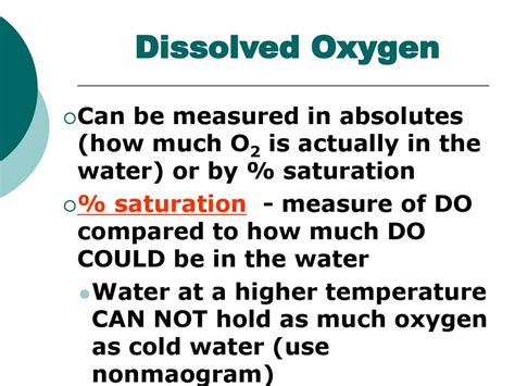 How O2 Dissolved In Water