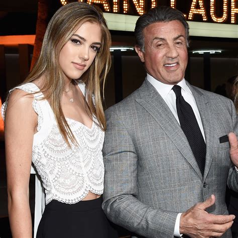 how old are sylvester stallone daughters