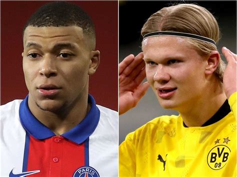 how old is kylian mbappe compared to haaland