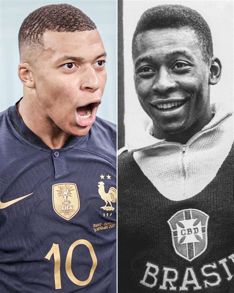 how old is kylian mbappe compared to pele