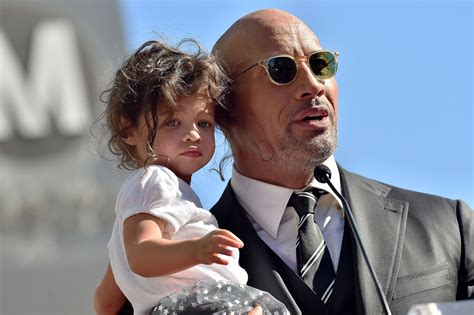 how old is the rock dwayne johnson's daughter