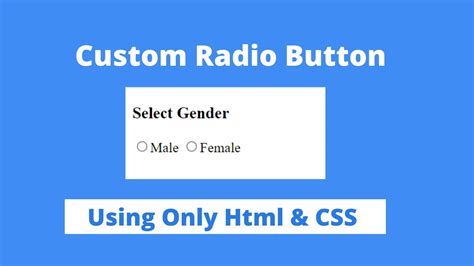 how radio button works in html