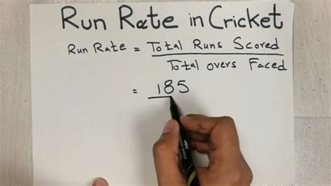 how run rate is calculated in points table