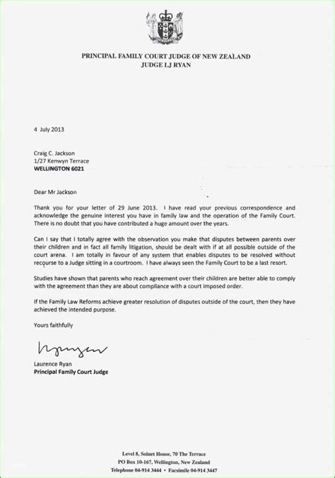 how should you write a letter to a judge