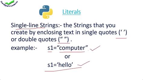how string literal is represented in python