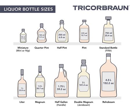 how tall is a bottle of alcohol