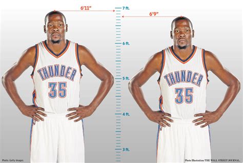 how tall is kevin durant feet