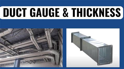 how thick is ductwork sheet metal