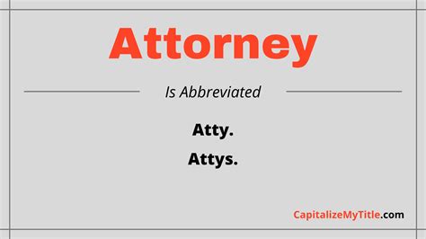 how to abbreviate attorney