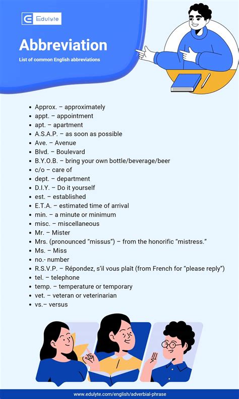 how to abbreviate example in english