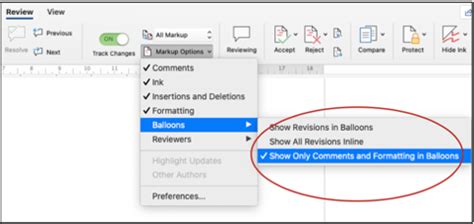 how to accept all formatting changes in word mac