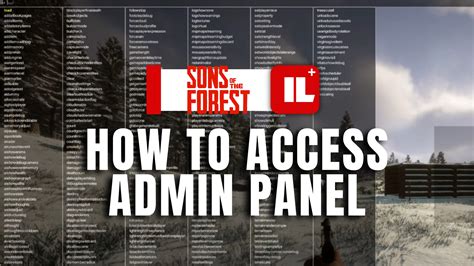 how to access admin panel in arsenal