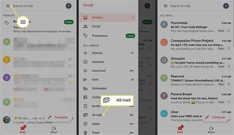 how to access archive in gmail app