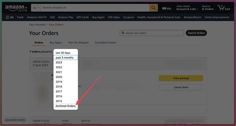 How To Access Archived Orders In Amazon