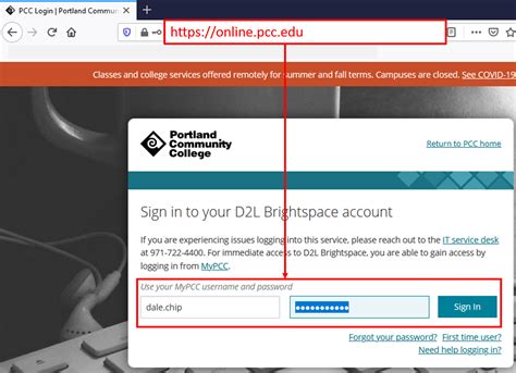 how to access brightspace on d2l