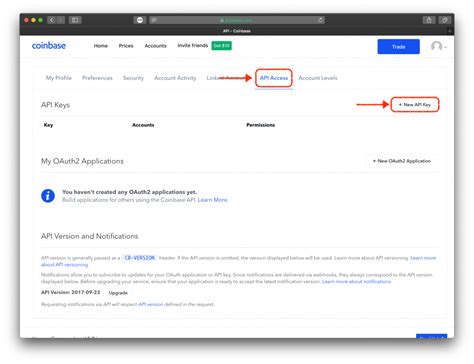 how to access coinbase api
