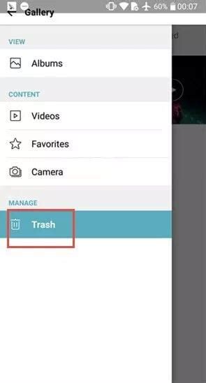how to access contacts trash on android