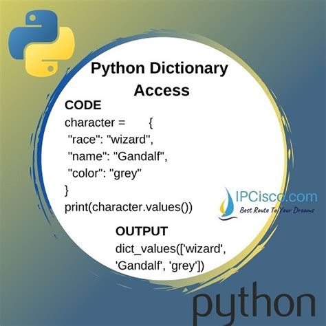 how to access dictionary in python