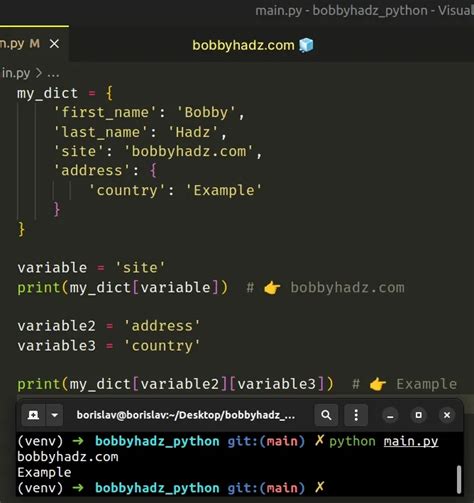 how to access dictionary in python for loop