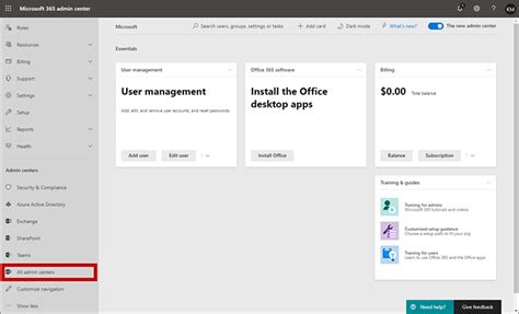 how to access dynamics 365 admin center