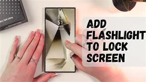 how to access flashlight on lock screen