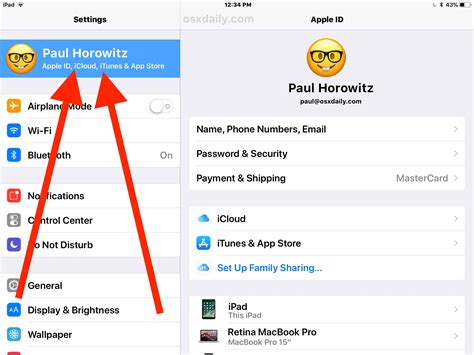 how to access icloud in settings