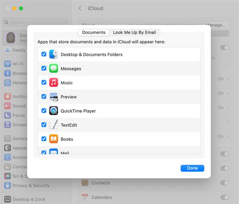 how to access icloud settings on mac
