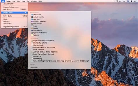 how to access menu bar on mac with keyboard