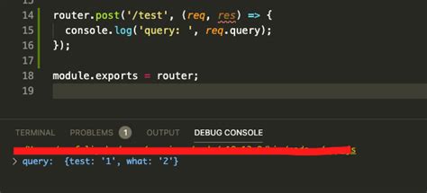 how to access query params in node js
