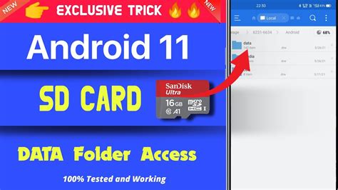 how to access sd card data folder in android 11