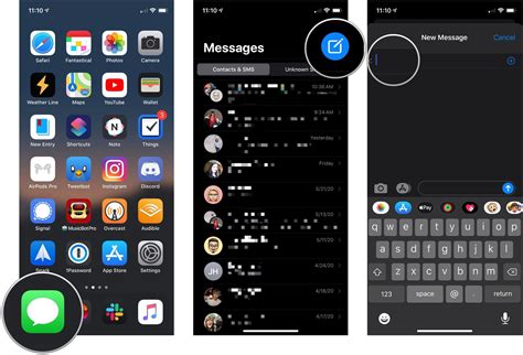 how to access text messages iphone