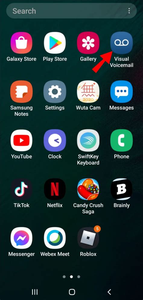 how to access visual voicemail android