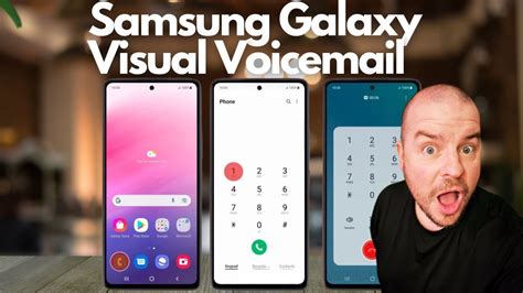 how to access visual voicemail on samsung