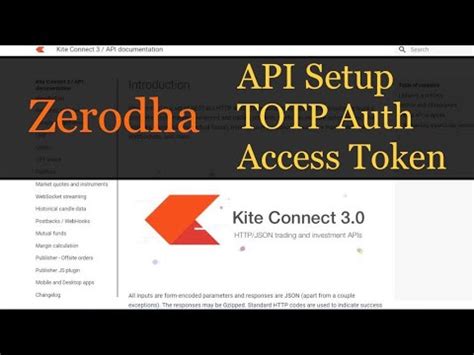 how to access zerodha api