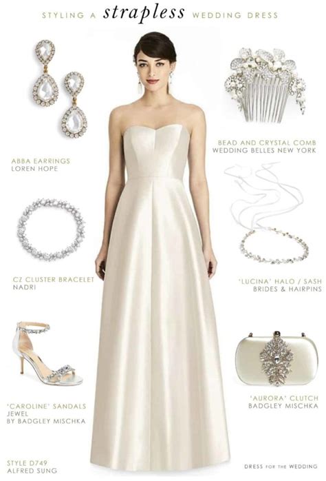 Free How To Accessorize A Strapless Wedding Dress For Bridesmaids