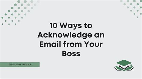 how to acknowledge email from boss sample