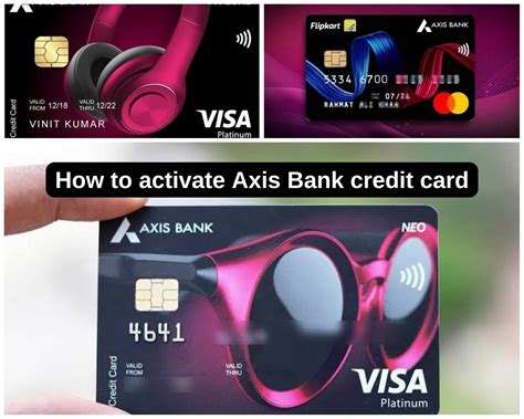 how to activate axis bank credit card with activation code