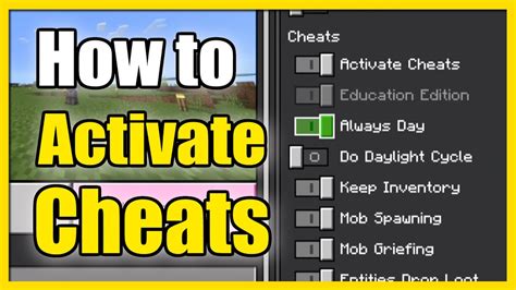 How To Activate Cheats In Minecraft In Game