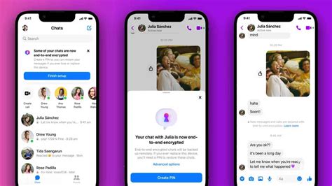 how to activate end to end encryption in messenger iphone