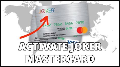 how to activate joker mastercard