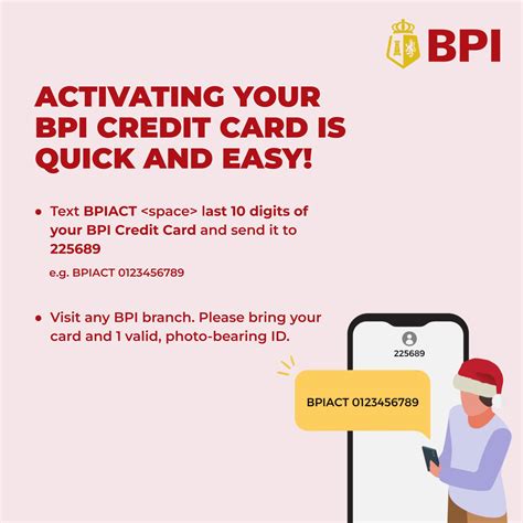 how to activate my bpi credit card