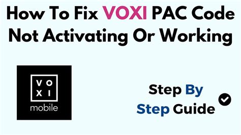 how to activate pac code voxi