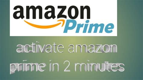 how to activate prime in amazon