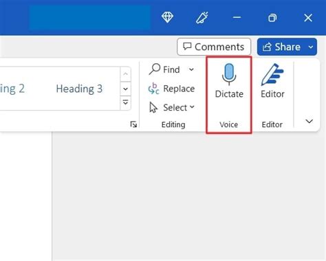 how to activate voice to text in word
