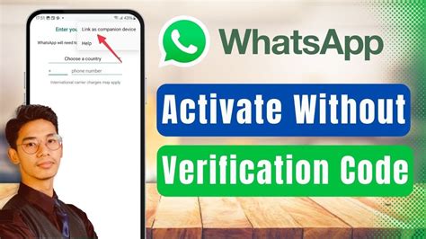how to activate whatsapp without verification code