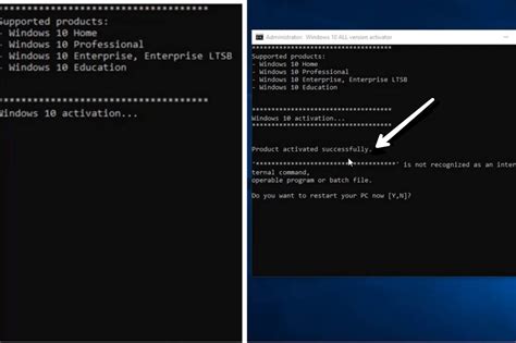 how to activate windows 10 from command line