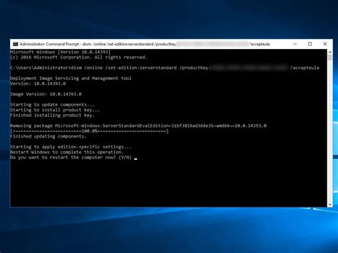 how to activate windows server 2016 standard using cmd